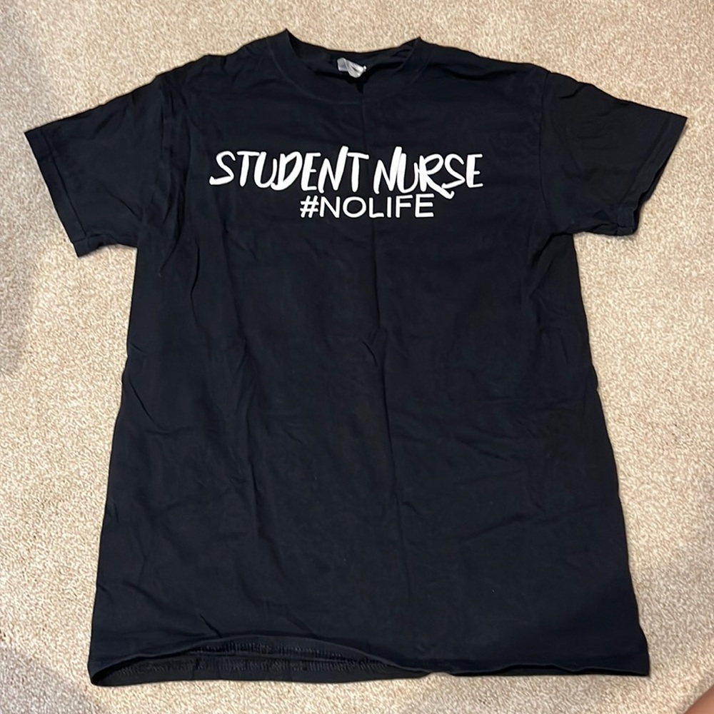 Student Nurse Black T-Shirt